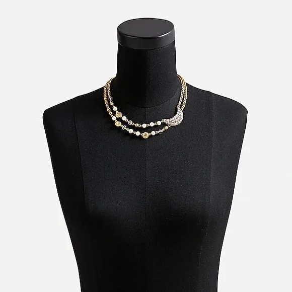 J CREW CELESTIAL PEARL NECKLACE NWT - Picture 2 of 3